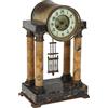 Orologio Antico a Tempietto '800 Marmo Bronzo Dorato Oggettistica