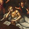 Dipinto Antico '600-'700 La Maddalena Penitente Pittura Olio su Tela