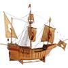 Caravella Antica Santa Maria Modellino '900 Legno Tessuto Oggettistica