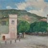 Dipinto Antico Riccardo Viriglio 1920 Rovereto Pittura Olio su Tavola