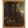 Quadro Antico Dipinto con Sacra Famiglia Olio su Tela '600