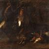 Dipinto Antico F. Boselli Natura morta e Cacciagione '600 Olio su Tela