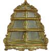 Angoliera Antica Rococò Venezia '900 Legno laccato Decori floreali oro