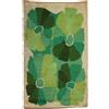 Tappeto Vintage 151x93cm Lana Pelo lungo Italia '900 Arredo Verde