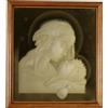 Quadro Antico Madonna con Bambino Anni 40-50 Vetro Acidato e Dorato