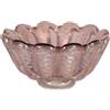 Ciotola Vintage Barovier Italia Anni 40 Murano Vetro pesante Argento