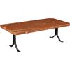 Tavolino Vintage da Centro Anni 70-80 Base Metallo Piano Marmo Arredo