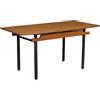Tavolo Vintage Italia Anni 60 Legno formica Mogano Metallo smaltato