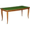 Tavolo Vintage Anni 40-50 Legno Faggio Piano Vetro Retro Trattato