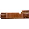 Testata Letto Impiallacciato Teak Anni 50-60 Modernariato Complementi