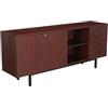Mobile Sideboard Vintage Anni 60 Ante Laminato Gambe Metallo Mobilio