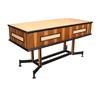 Banco Vintage da Negozio Italia Anni 60 Metallo Legno Impiallacciato