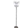 Lampada Vintage da Terra Italia Anni 40-50 Struttura metallo Vetro