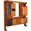 Mobile Vintage Anni 60 Ribalta Legno impiallacciato Palissandro