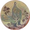 Piatto Vintage Leandro Lega Faenza Anni 80 Ceramica decorata Policromo