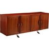 Sideboard Vintage Sergio Mazza Italia Anni 60 Metallo cromato Legno