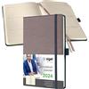 SIGEL C2451 Conceptum Agenda settimanale 2024, motivo Casual, 13,5 x 20,3 cm, copertina rigida, 192 pagine, taupe