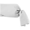 Soleil d'ocre Federa per cuscino alla francese, cotone 57 fili, Bianco, 45 x 135 cm