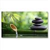 Quadri L&C ITALIA Bambu Zen 2 - Quadro Moderno per Bagno 90 x 45 Stampa su Tela Canvas Natura Verde Camera da Letto Centro Estetico Ufficio