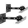 Pyle Supporto Casse Audio da Parete e Soffitto con Braccio Telescopico Regolabile per DJ, Cassa Bluetooth e Speaker, Inclinazione e Rotazione per Sistema Audio Casa, Nero, Coppia