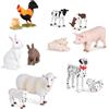 Terra by Battat - Farm Animal Set (Pairs) - Pairs of Collectable Miniature Farm Animal Toys for Kids 3+ (12 pc)
