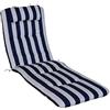 Angerer Cuscino per Sedia 60 x 190 cm, Design Blu-Bianco (Senza Sedia)