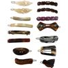 15 FERMAGLI CAPELLI PINZE MOLLETTE PETTININI ELASTICI ACCESSORI VINTAGE CM 3-6