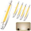 FDHVCB Lampadina R7s LED 78mm 10W Dimmerabile, Bianco Naturale 4500K, 1000LM, Equivalente a 100W Alogena, AC 220-240V, 4 Pezzi