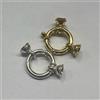 Moschettone Ad Anello Con Coppette Argento 925/°°° - PR