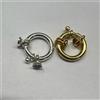 Moschettone Argento Dorato Ad Anello Con Coppette Argento 925/°°° - PR