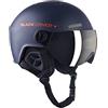 Black Crevice Gstaad, casco da sci per adulti, blu navy/arancione, 54-57 cm