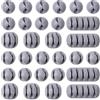 URAQT Clip per Cavi, 30 Pezzi Organizer per la Gestione dei Cavi, Organizer a Clip per Cavo, per Cavi di Alimentazione e Cavi per Accessori di Ricarica, Cavo per Mouse, PC, Ufficio e Casa(Grigio)