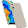 HAFFAN Custodia in Silicone TPU Compatibile con Samsung Galaxy A7 2018 (6), Cover Case Protettiva per Cellulare - Bianco antico