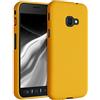 kwmobile Custodia Compatibile con Samsung Galaxy Xcover 4 / 4S Cover - Back Case per Smartphone in Silicone TPU - Protezione Gommata - miele