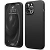 elago Cover in silicone liquido compatibile con iPhone 13 Pro Max (6,7), custodia in silicone premium, custodia protettiva completa - cover antiurto a 3 strutture, colore: Nero