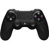 THE G-LAB K-Pad Thorium Manette sans fil PS4 pour manette PS4 avec vibration intégrée, manette PS4 ergonomique avec pavé tactile, prise audio, batterie rechargeable longue durée - PS4/Pc