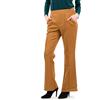 Nina Leonard Pantaloni bootcut in scuba effetto goffrato