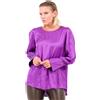 Mama M'ama Blusa in raso 100% viscosa Polso alto Made in Italy