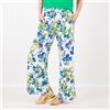 Nina Leonard Pantaloni ampi in jersey fantasia anche Petite