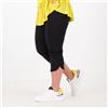 Nina Leonard Pantaloni cropped con rouches