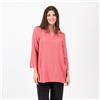 Nina Leonard Blusa in tessuto lavorato con collo a camicia