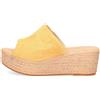 Soffice Sogno Sabot in pelle con soletta memory e zeppa 6 cm