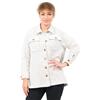 Nina Leonard Giacca a camicia con fantasia jacquard