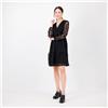 Nina Leonard Abito midi in tulle a fiori