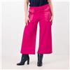 Olly Doo Pantaloni cropped in punto Milano con tasche
