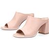 FAIRE Sabot in pelle con tacco 8 cm