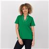 Isaac Mizrahi Live! T-shirt a polo con scollo con apertura a V
