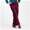 Nina Leonard Pantaloni ampi in tessuto millerighe