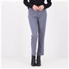 Nina Leonard Pantaloni dritti in scuba crépe stretch anche Petite