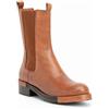 Galieti Stivaletti Chelsea in pelle con elastico tacco 3,5cm